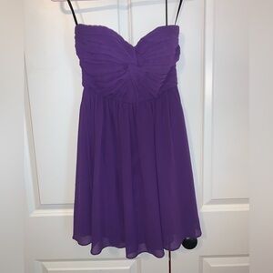 Minuet strapless chiffon dress